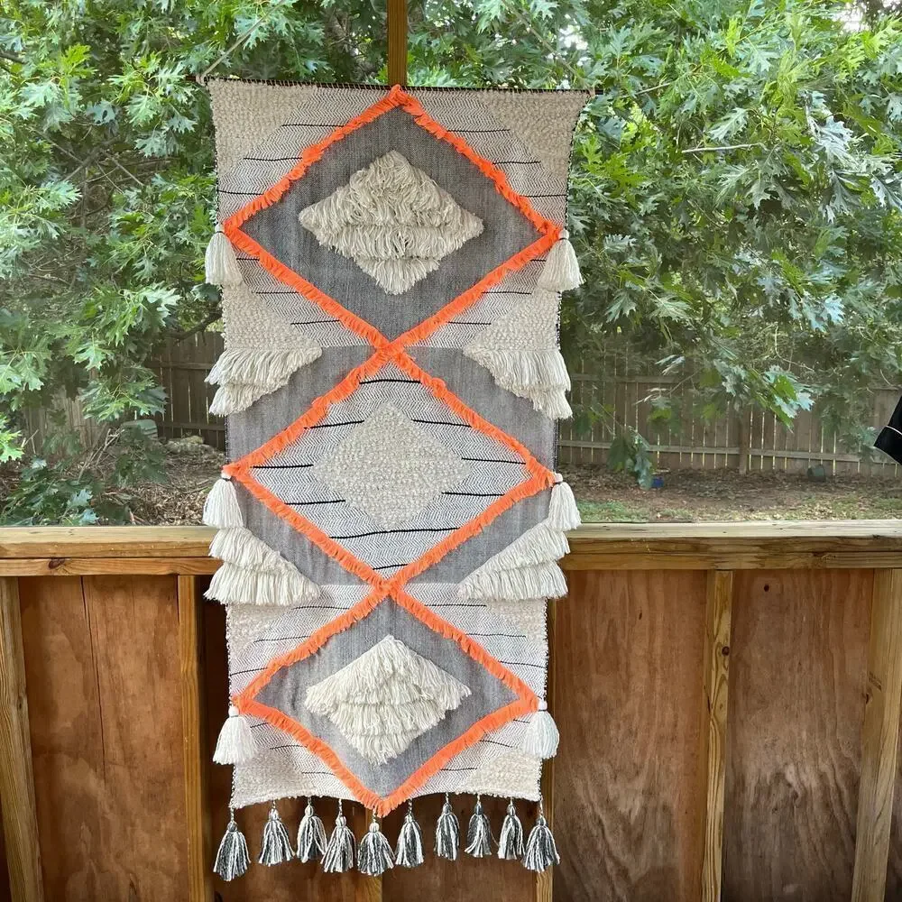 Anthropologie Catalina Handwoven Wall Hanging - Large 100% Cotton